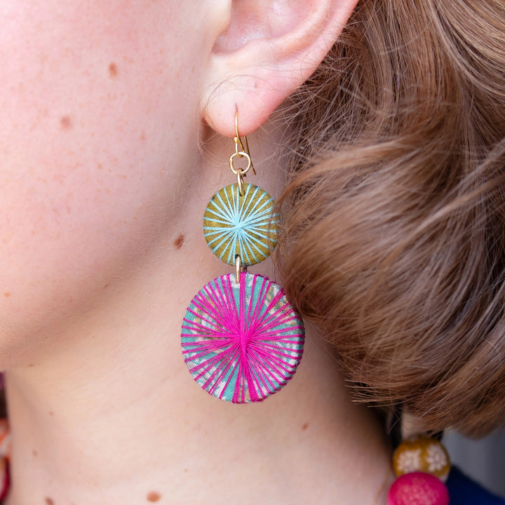 KANTHA THREADED EARRINGS