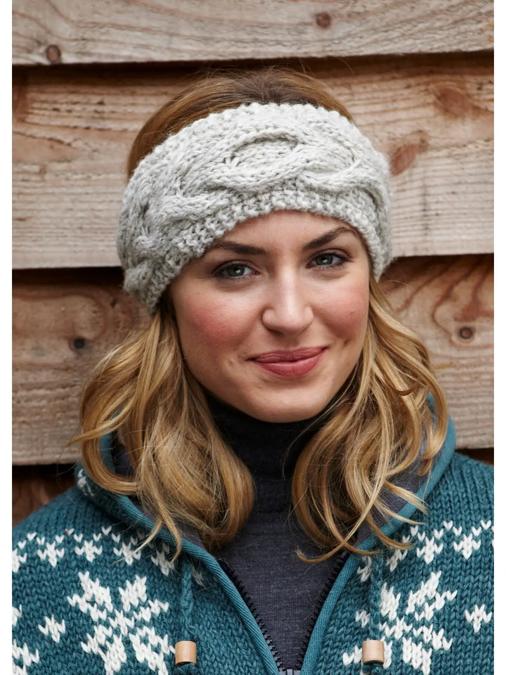 HAND KNITTED HEADBAND EAR WARMER: CHAMONIX