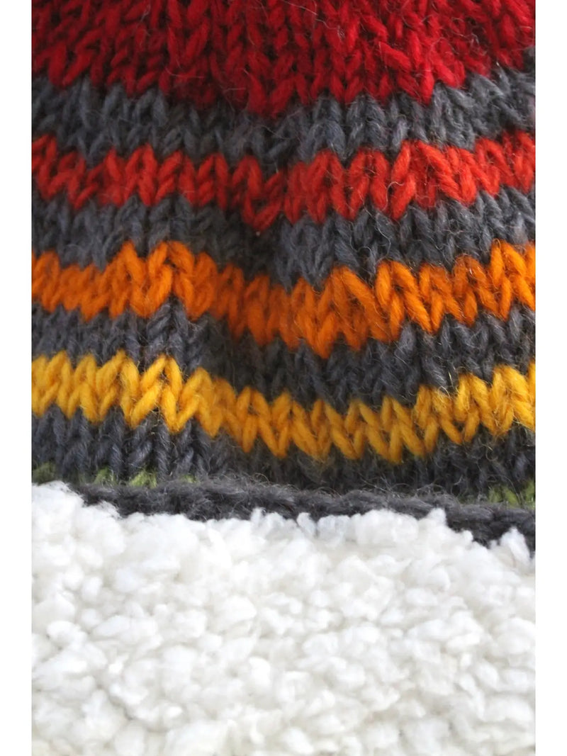 HAND KNITTED VANCOUVER BOBBLE BEANIE