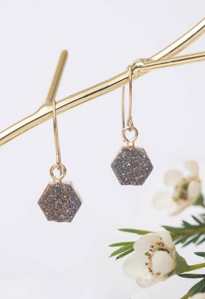 LET THE LIGHT IN DRUZY EARRINGS