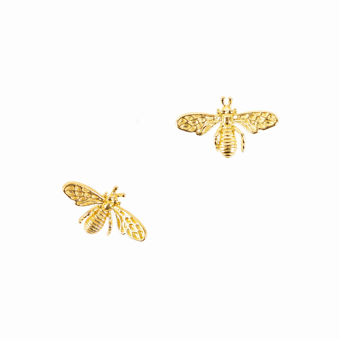 BRASS BEE EARRINGS