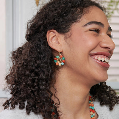 KANTHA SOUTHWEST FLOWER EARRINGS