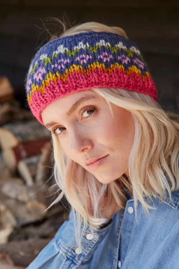 HAND KNITTED HEADBAND EAR WARMER: CLIFDEN