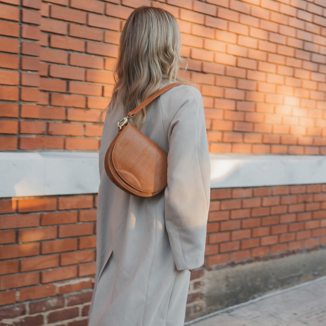 STELLA FULL GRAIN LEATHER SHOULDER BAG
