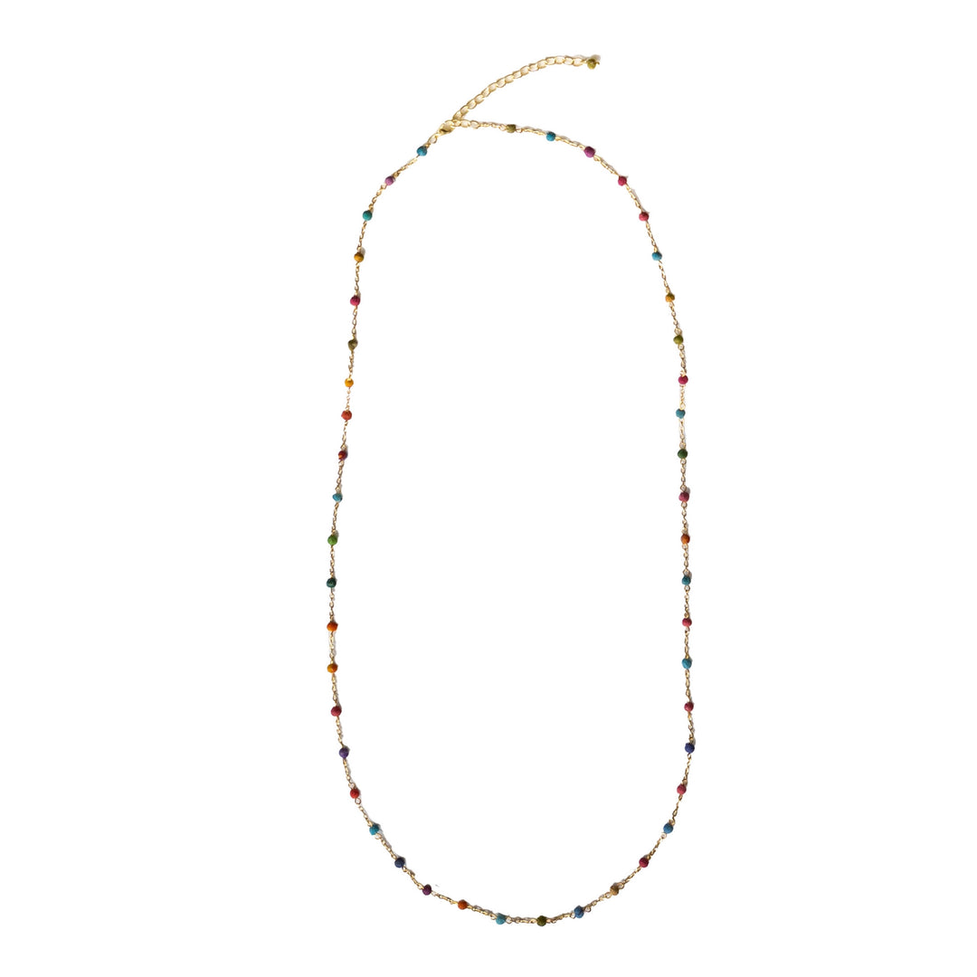 DAINTY DOTTED KANTHA NECKLACE