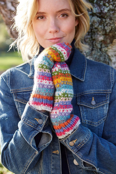 HAND KNITTED MITTENS: COZY SWEATER