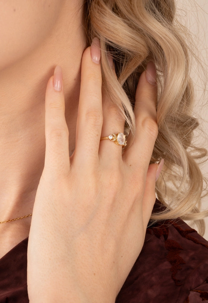 CELESTIAL MOONSTONE RING