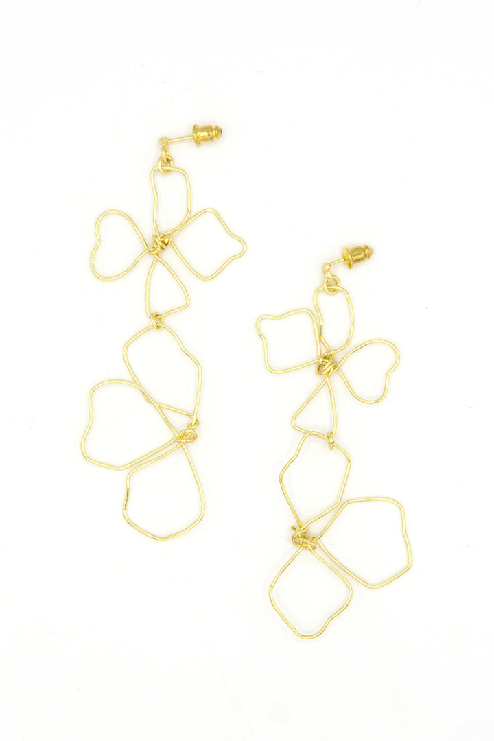 WILDFLOWER LINE ART EARRINGS