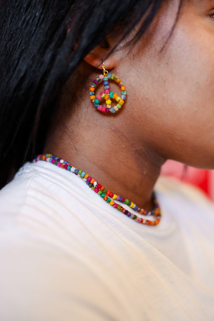 TINY KANTHA BEAD NECKLACE
