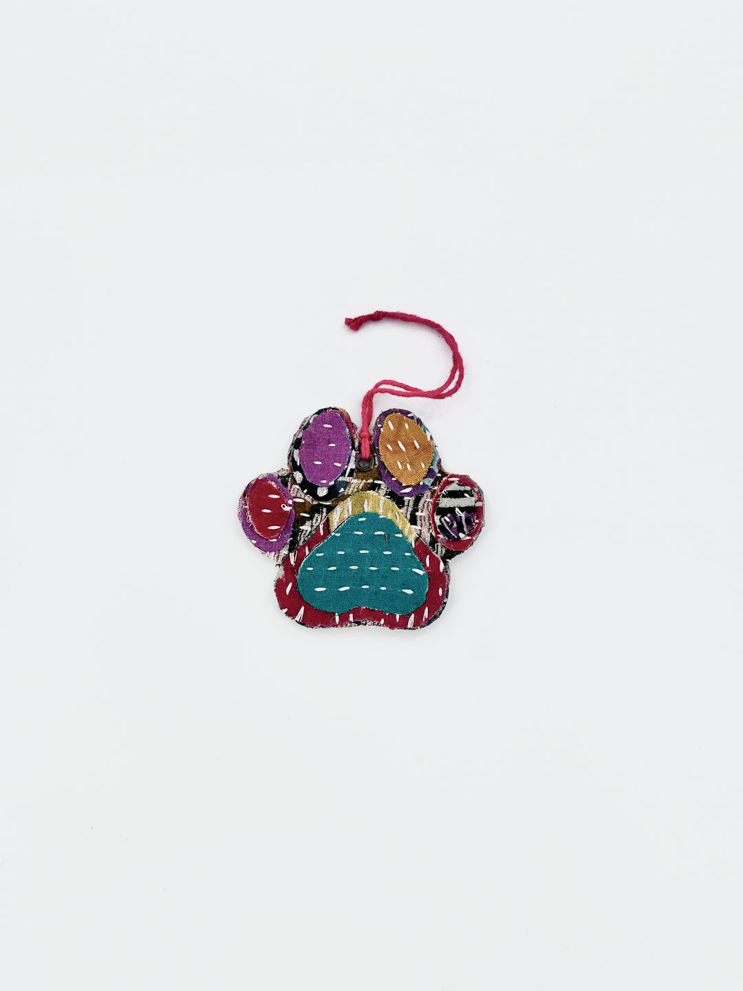 KANTHA DOG PRINT ORNAMENT