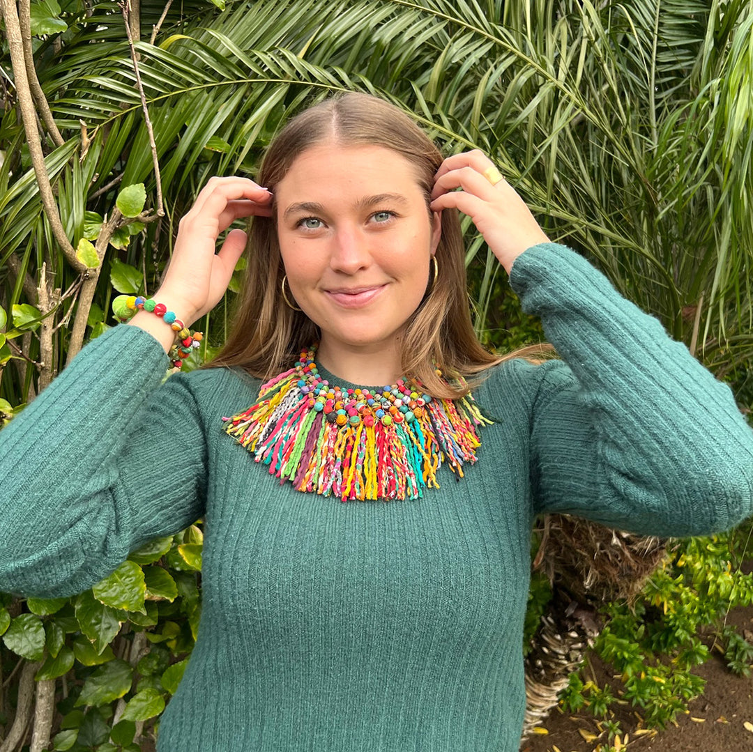 KANTHA PASTICHE NECKLACE
