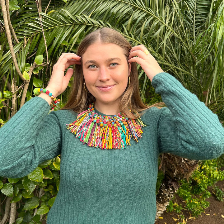 KANTHA PASTICHE NECKLACE