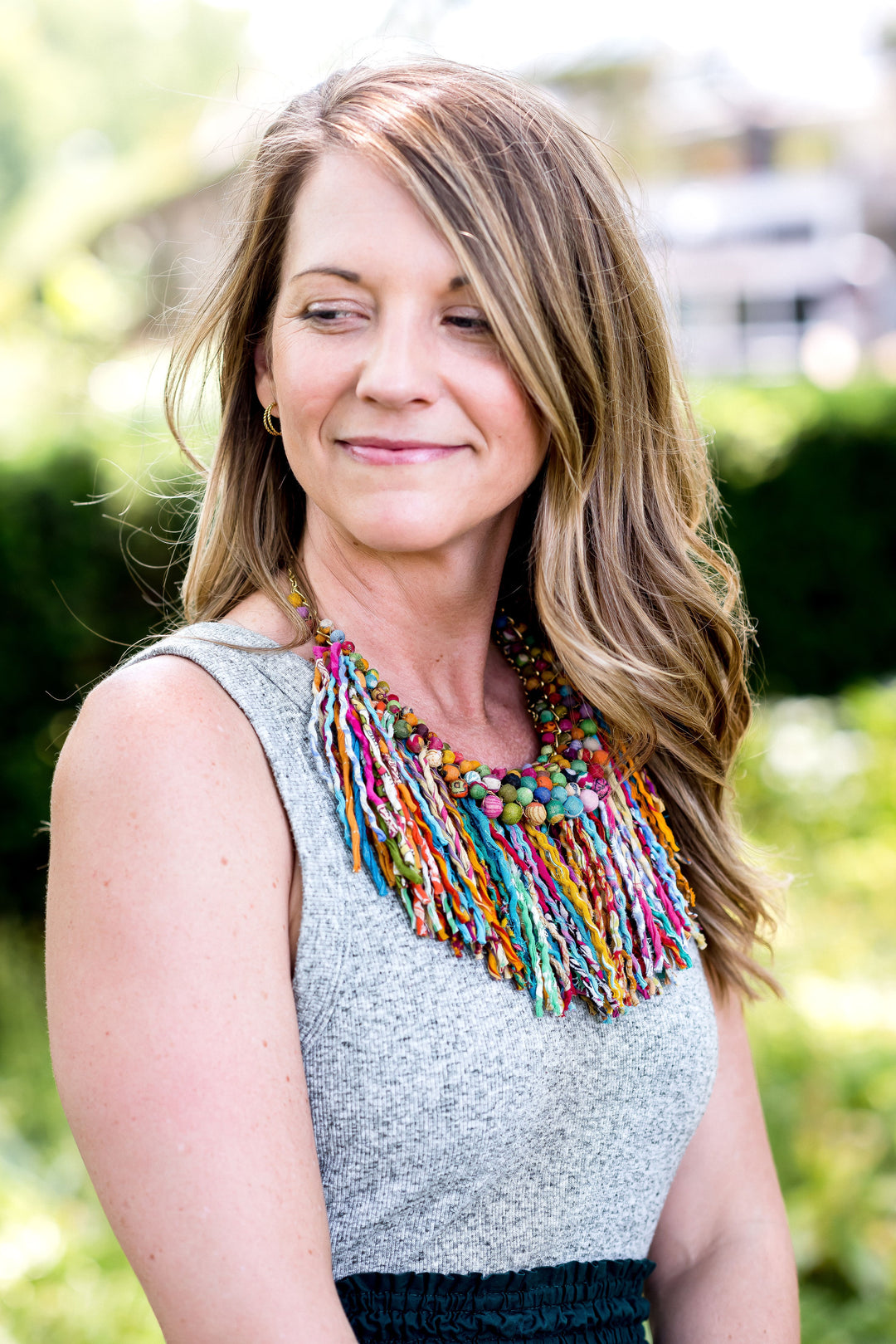 KANTHA PASTICHE NECKLACE