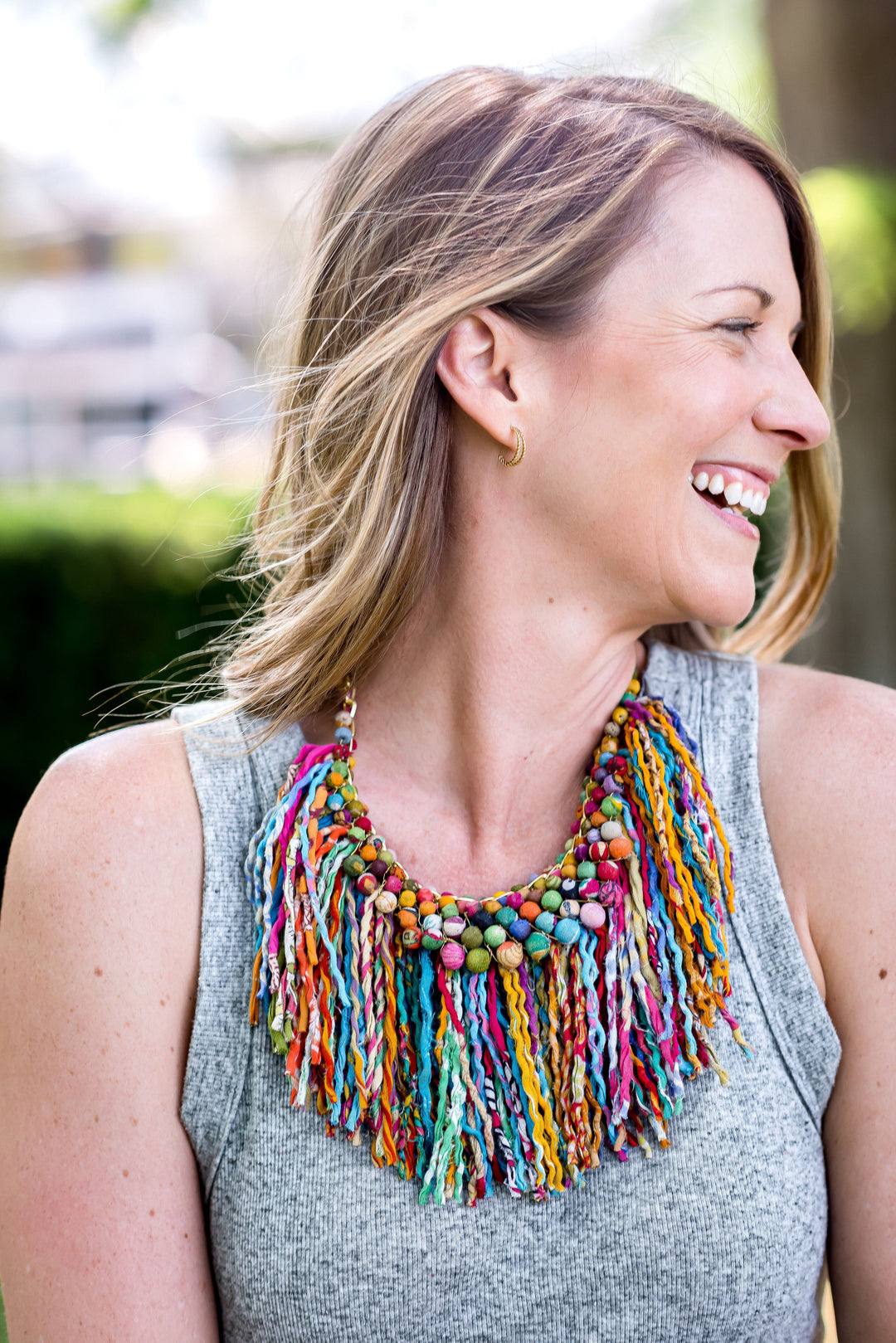 KANTHA PASTICHE NECKLACE