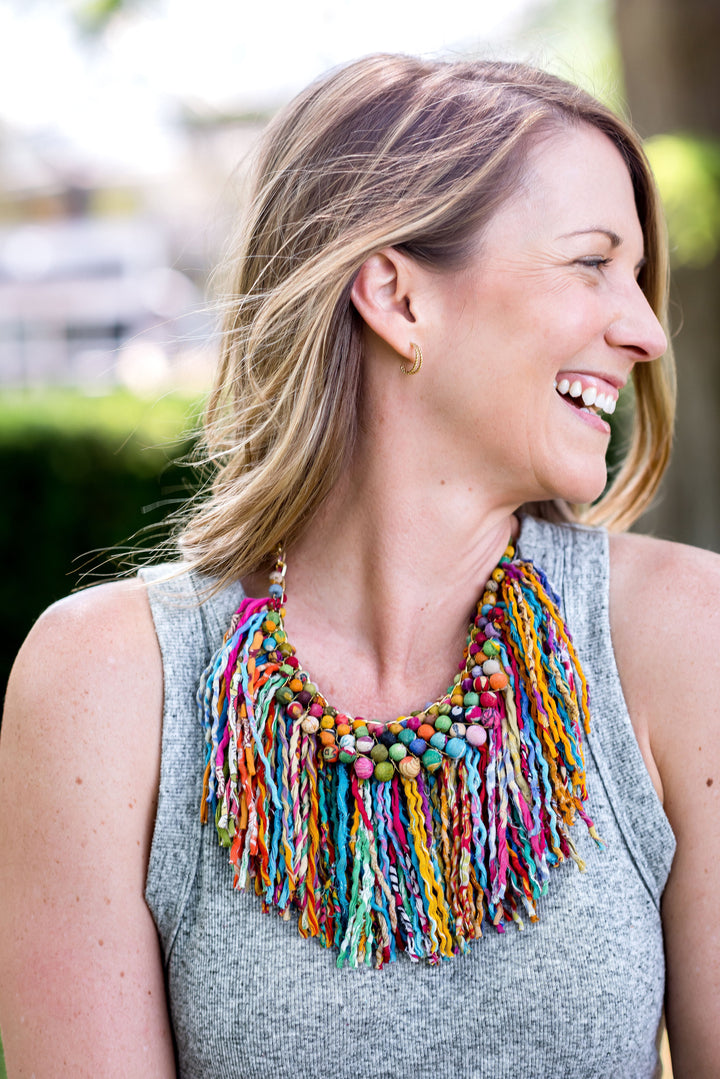 KANTHA PASTICHE NECKLACE