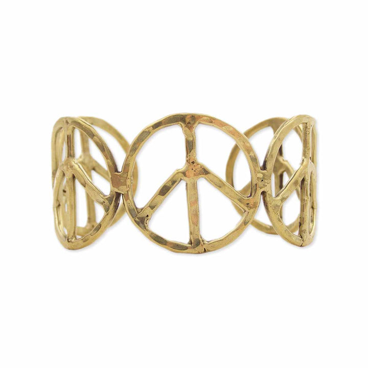 PEACE SIGN CUFF BRACELET