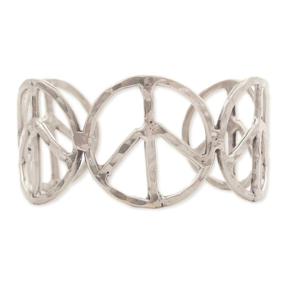 PEACE SIGN CUFF BRACELET