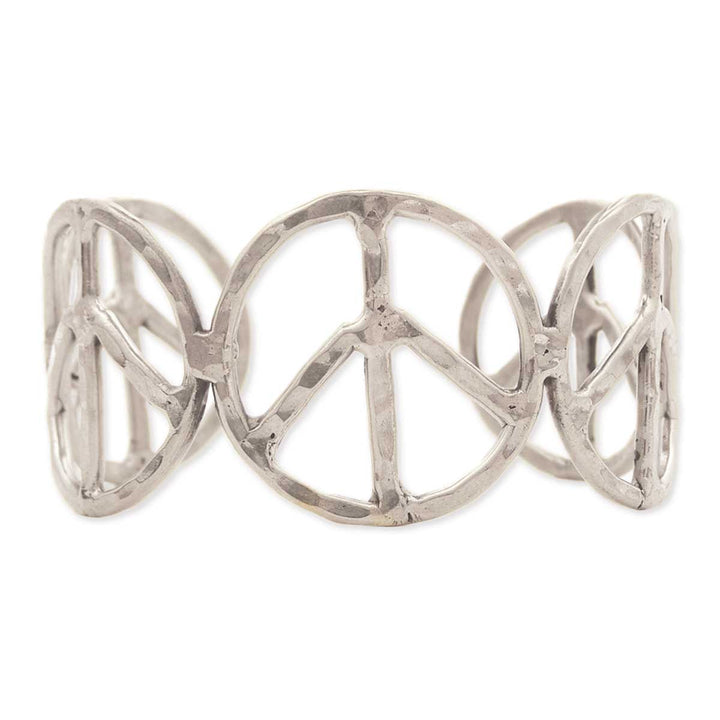 PEACE SIGN CUFF BRACELET