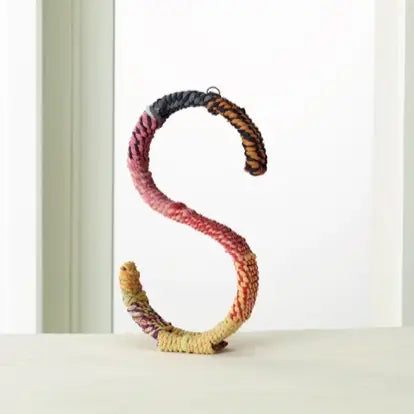 COLORFUL JUTE WRAPPED IRON LETTERS