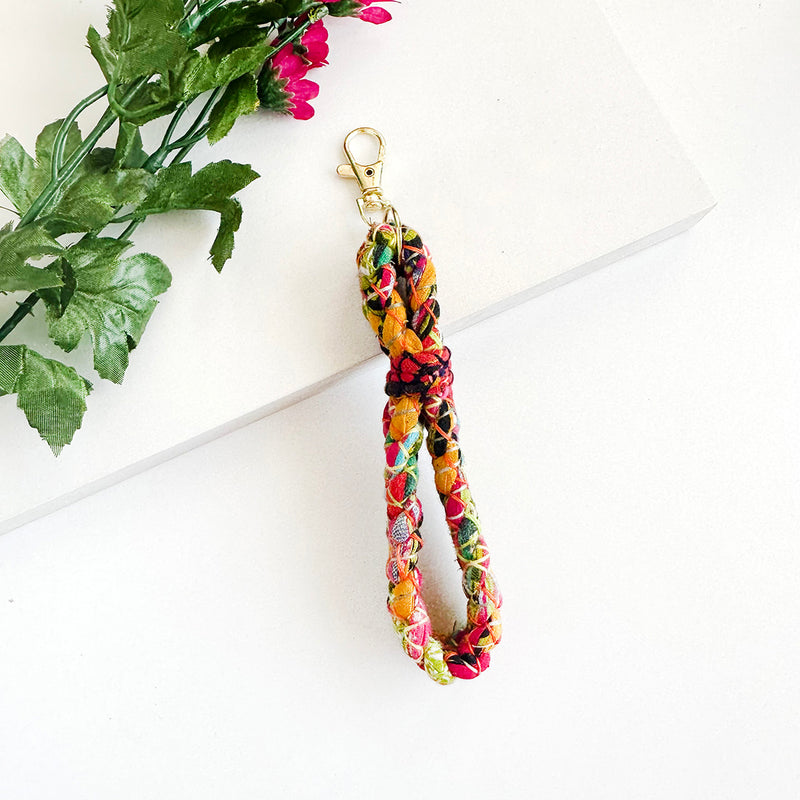 KANTHA INTERTWINED BAG CLIP/KEYCHAIN