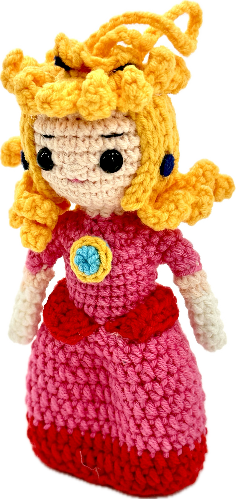 PRINCESS PEACH HANDMADE CROCHETED ORNAMENT