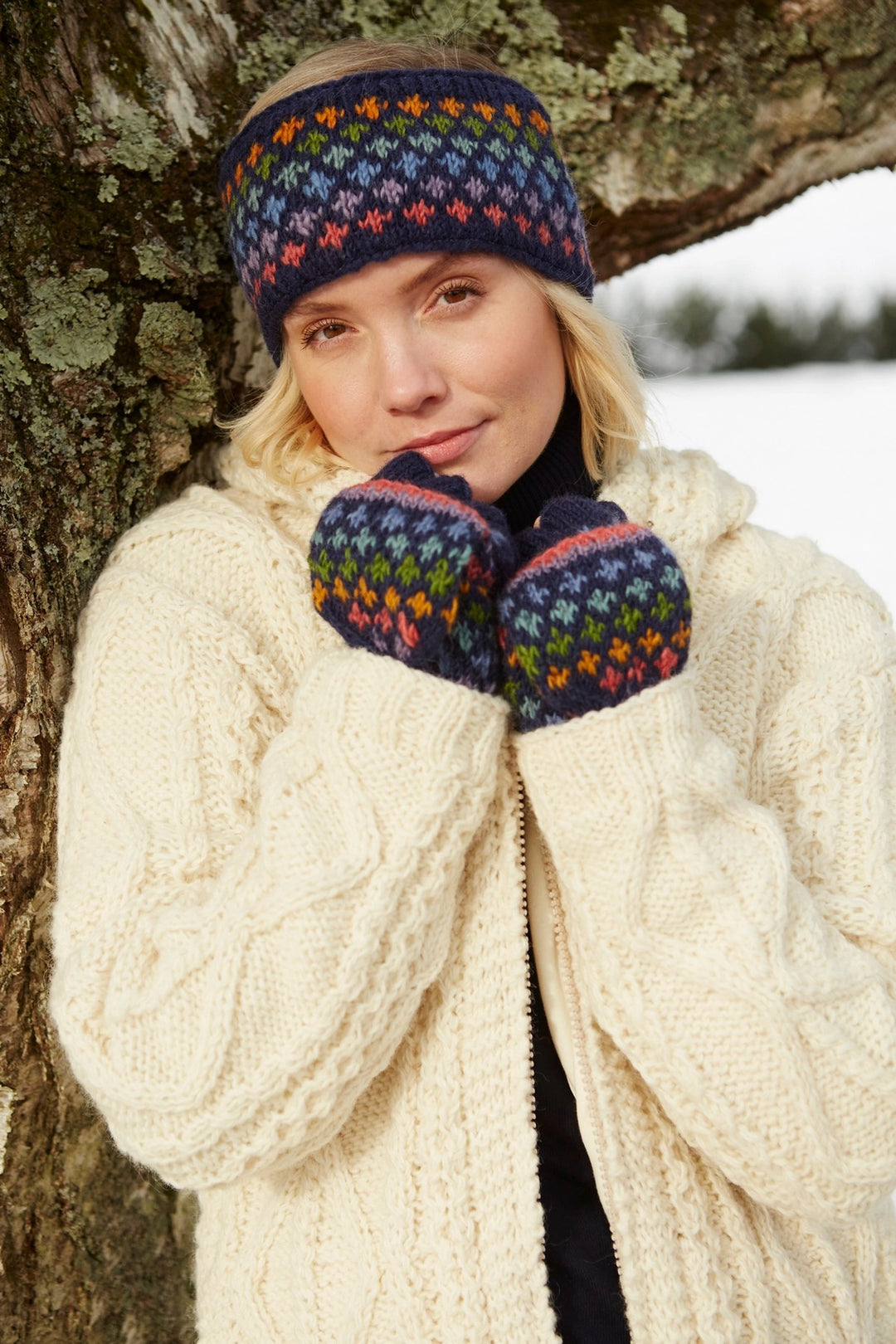 HAND KNITTED HEADBAND EAR WARMER: GRENADA