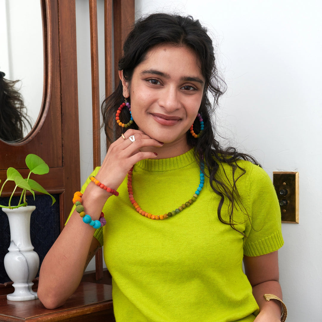 KANTHA RAINBOW POETIC BRACELET