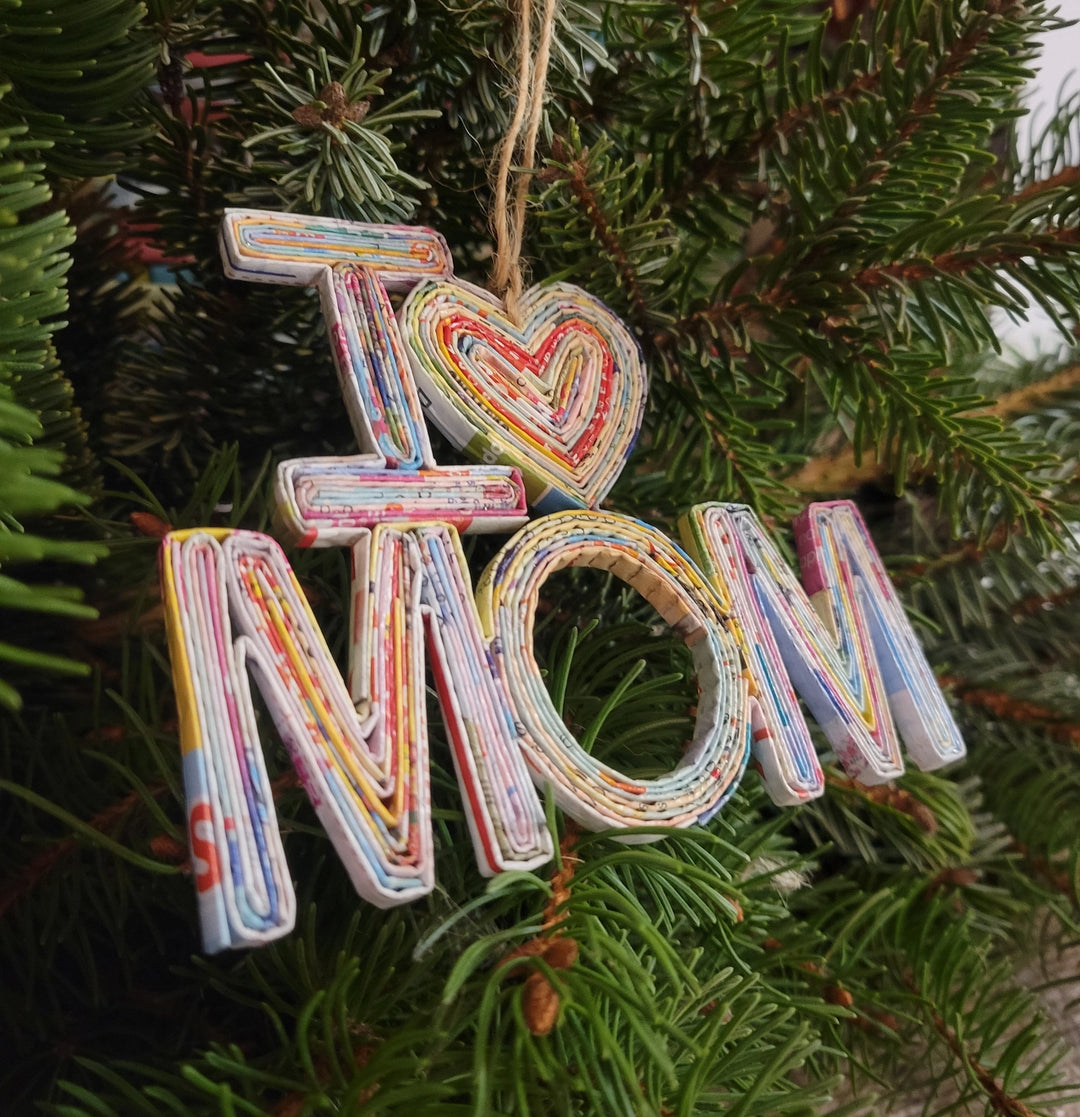 I HEART MOM ORNAMENT