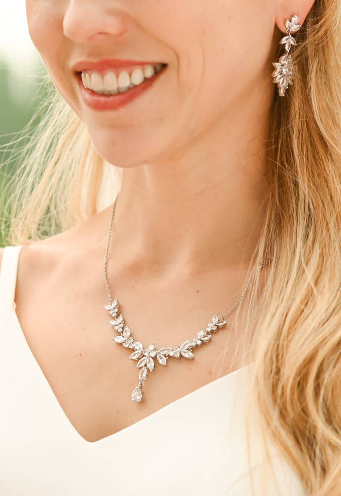 CHANDELIER ZIRCON EARRINGS