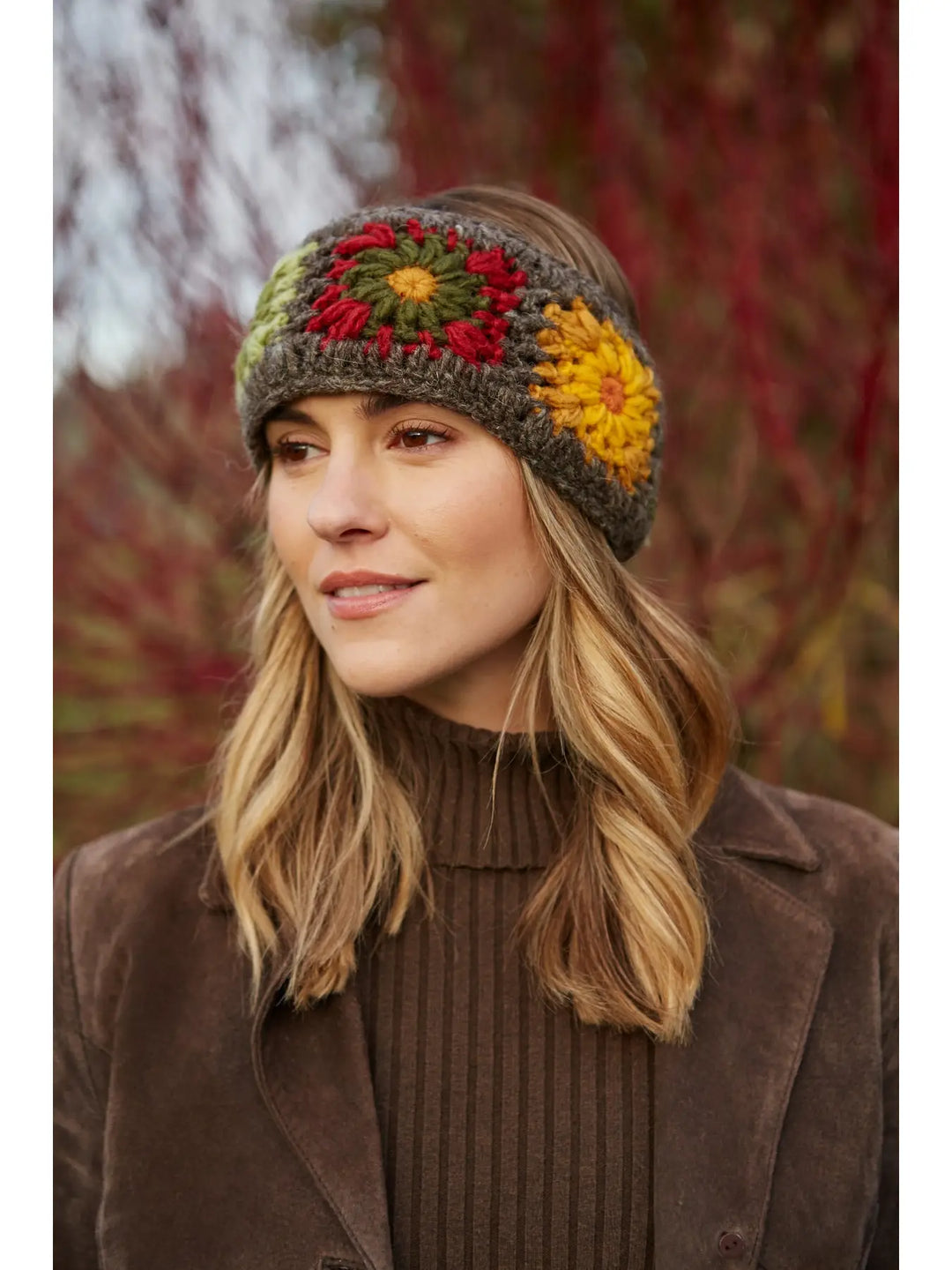 HAND KNITTED HEADBAND EAR WARMER: WOODSTOCK CROCHET