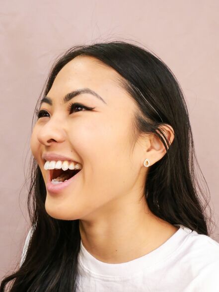 SPARKLE TEARDROP STUDS