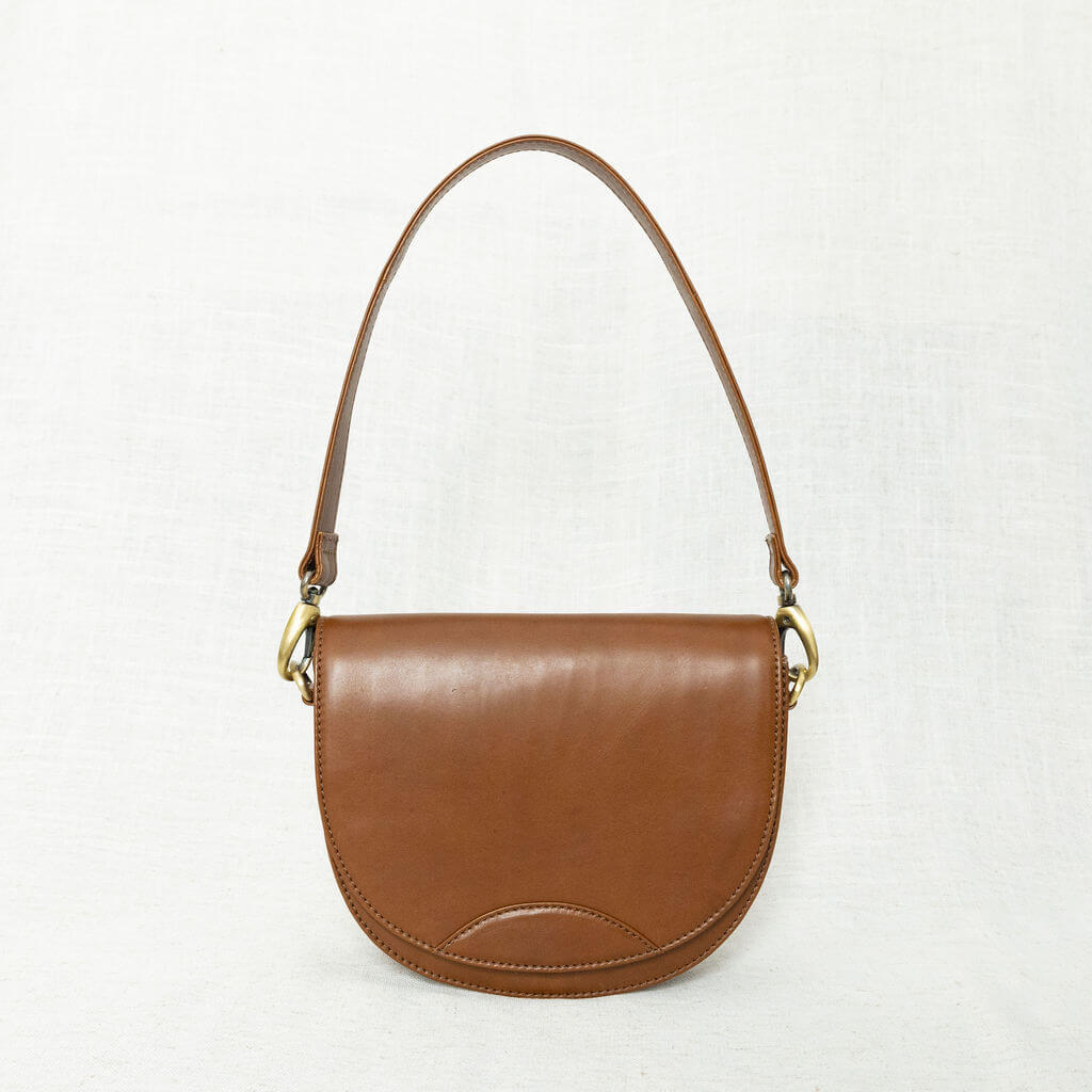 STELLA FULL GRAIN LEATHER SHOULDER BAG