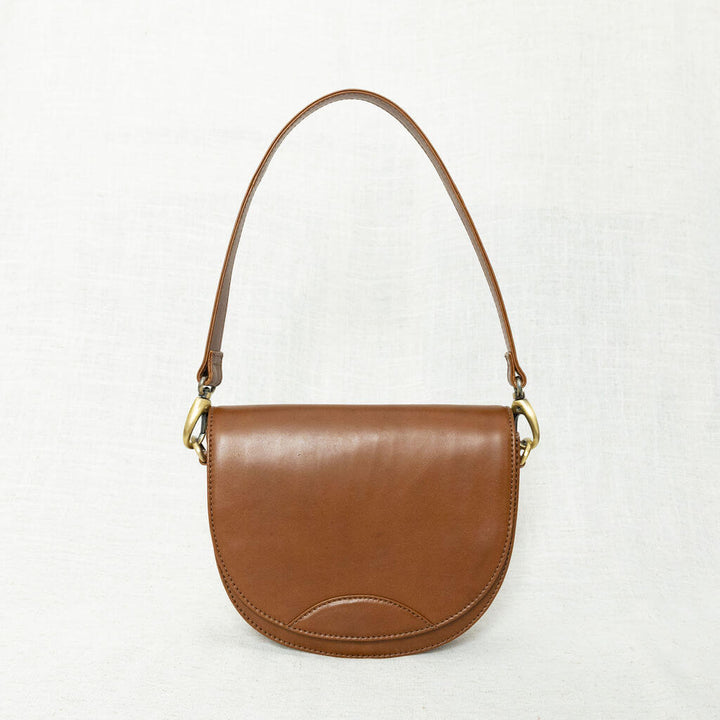 STELLA FULL GRAIN LEATHER SHOULDER BAG