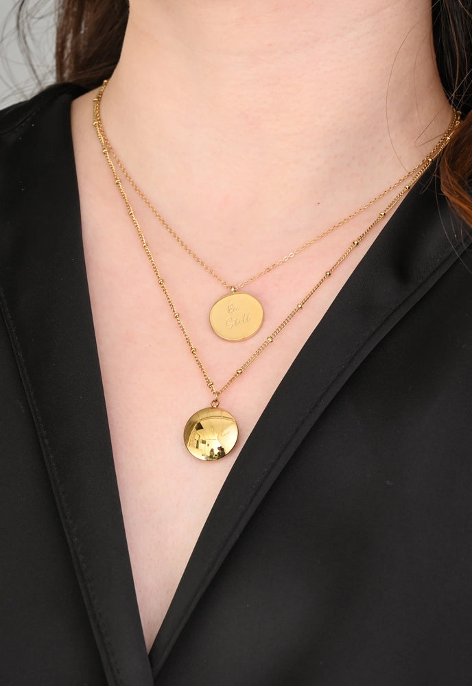 BE STILL CHARM NECKLACE