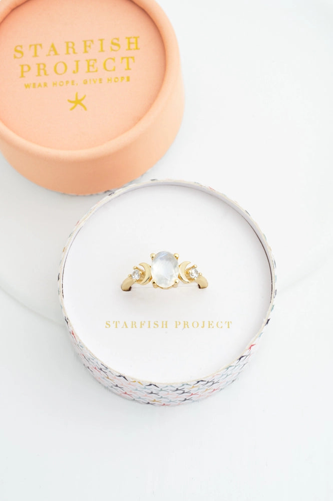 CELESTIAL MOONSTONE RING