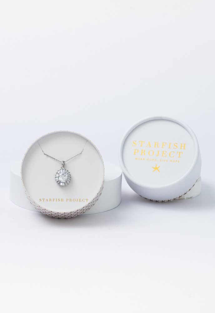 INFINITE GLOW PLATINUM + ZIRCON NECKLACE