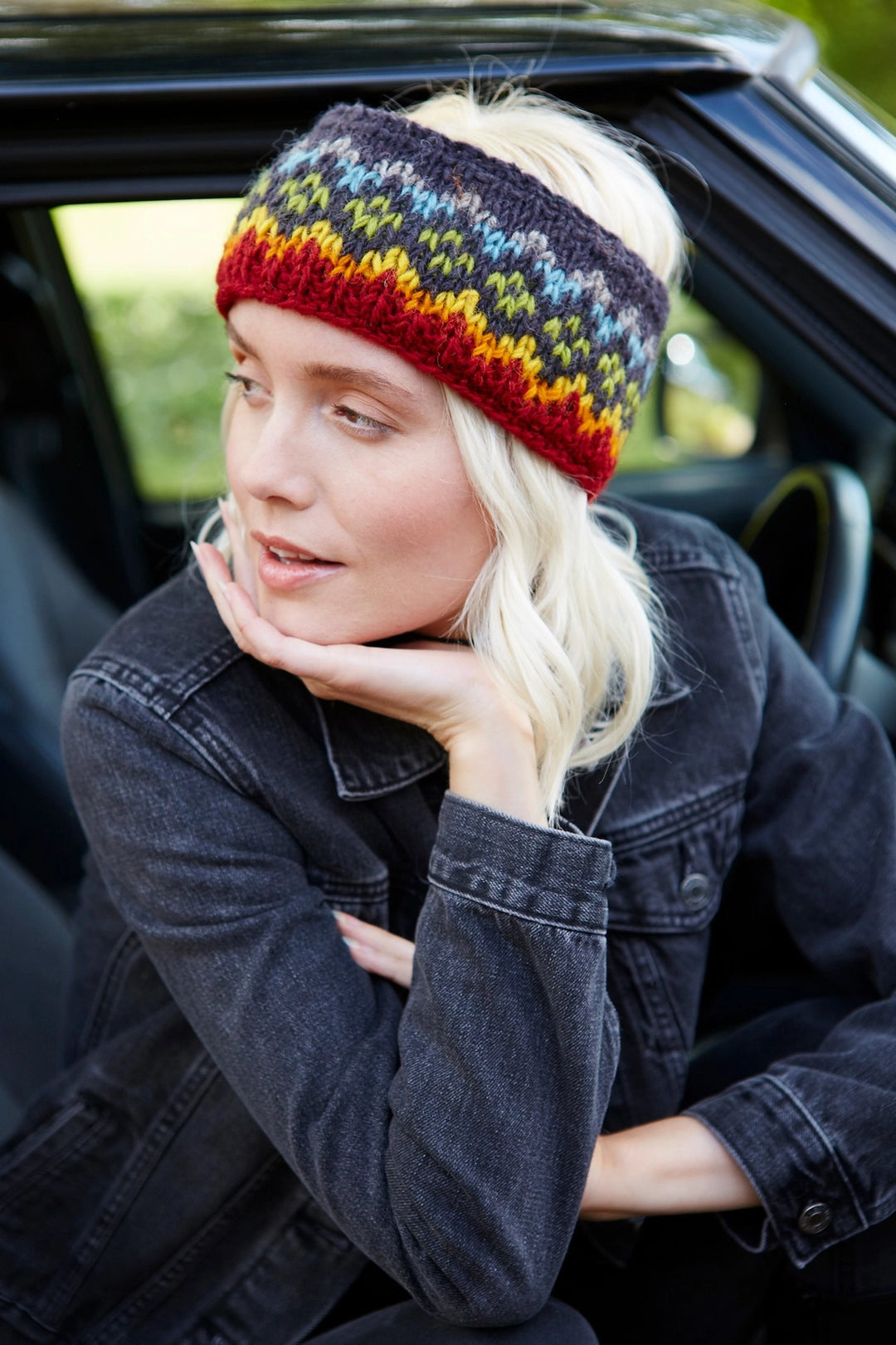 HAND KNITTED HEADBAND EAR WARMER: CLIFDEN