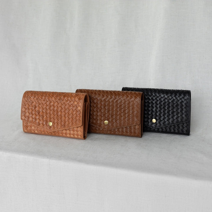 WOVEN LEATHER BELT-BAG + CROSSBODY