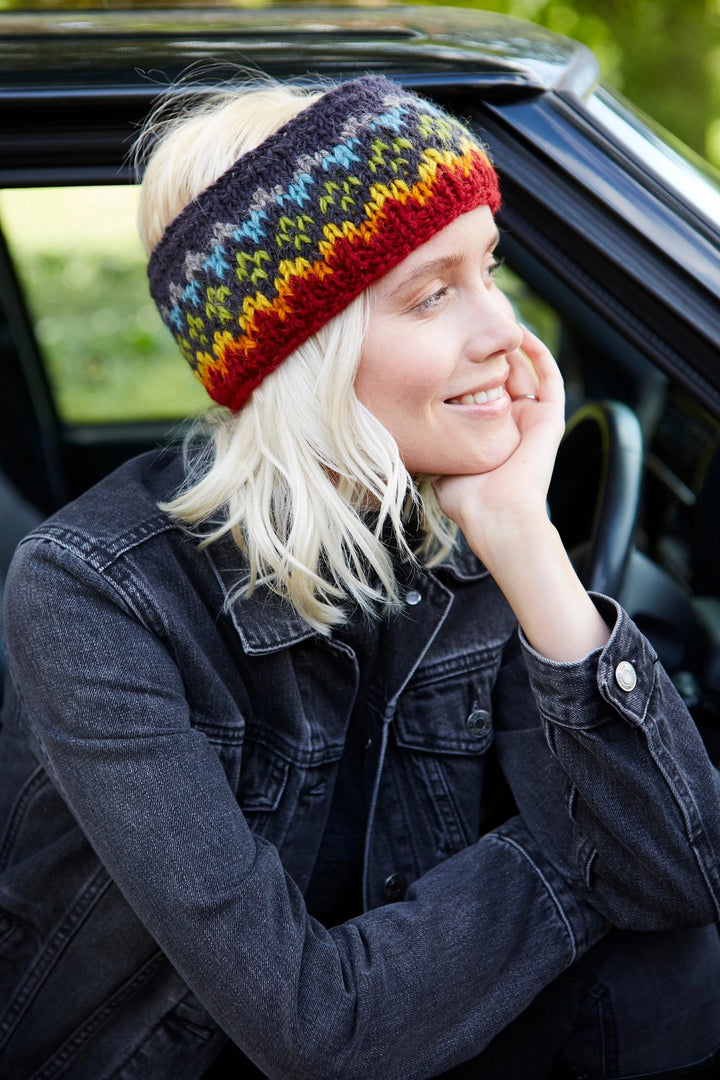 HAND KNITTED HEADBAND EAR WARMER: CLIFDEN