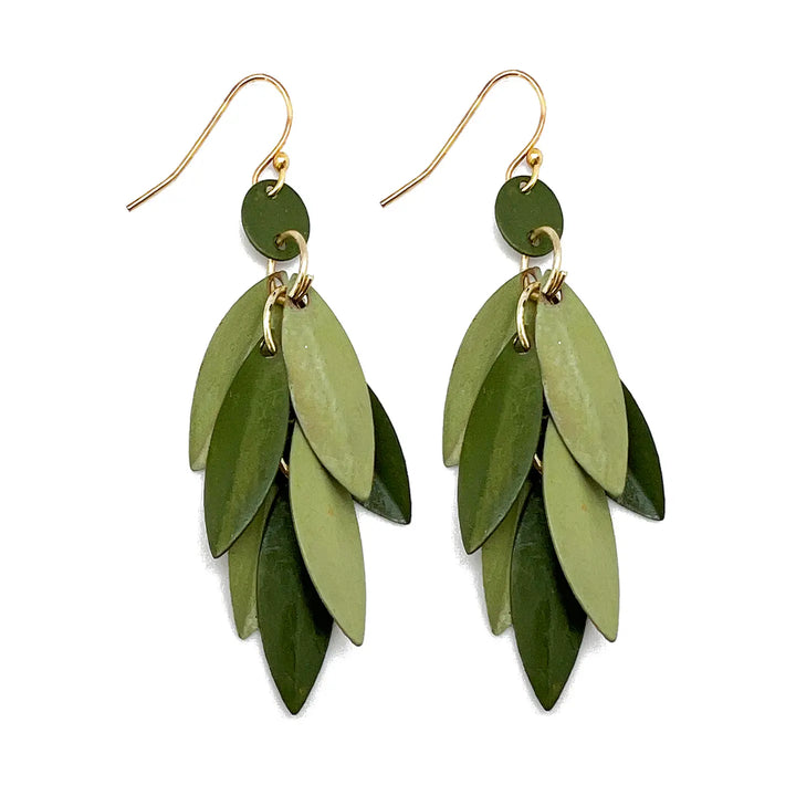 LAYERED LEAVES EARRINGS
