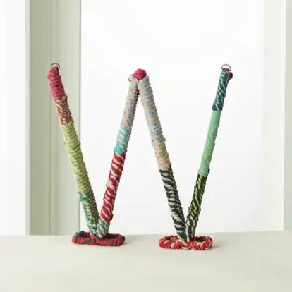 COLORFUL JUTE WRAPPED IRON LETTERS