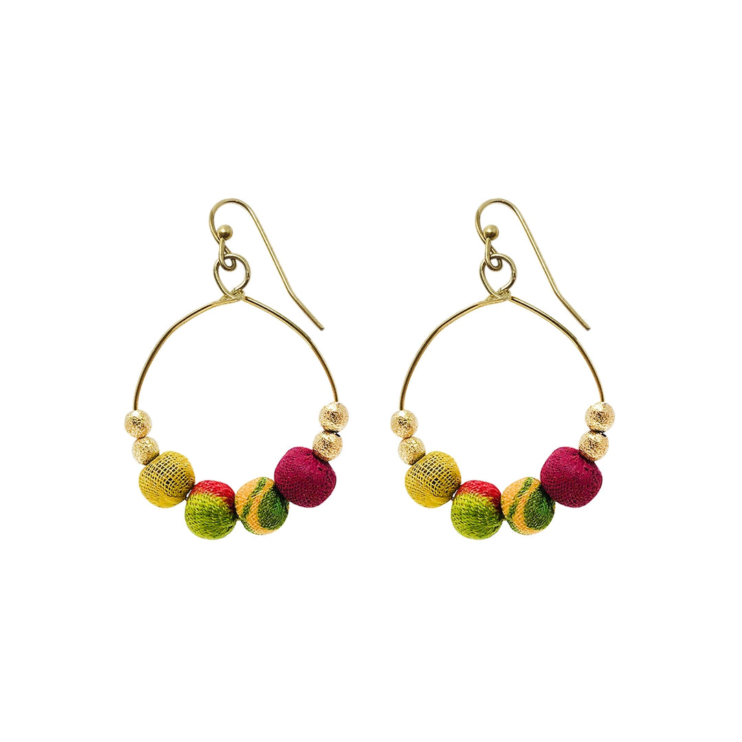 PETITE KANTHA GILDED HOOPS