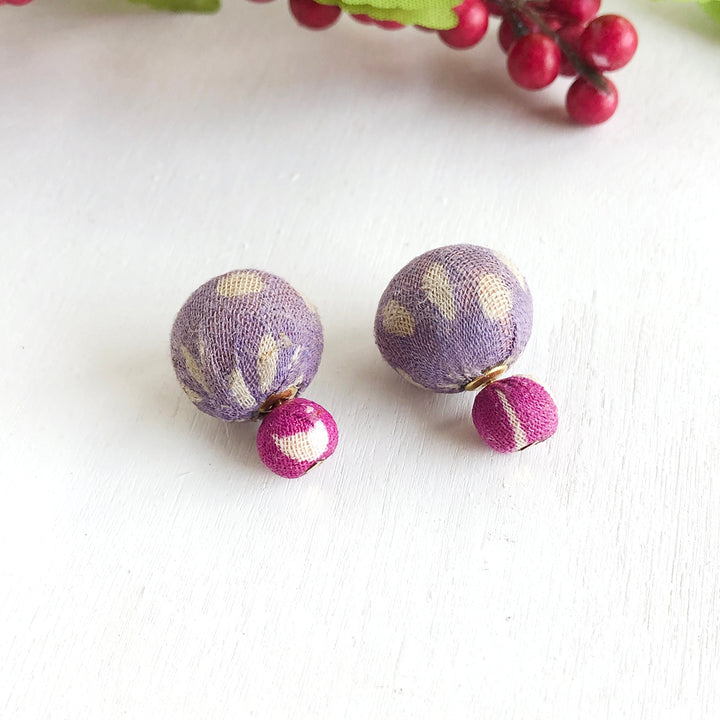 KANTHA BALL EAR JACKET EARRINGS