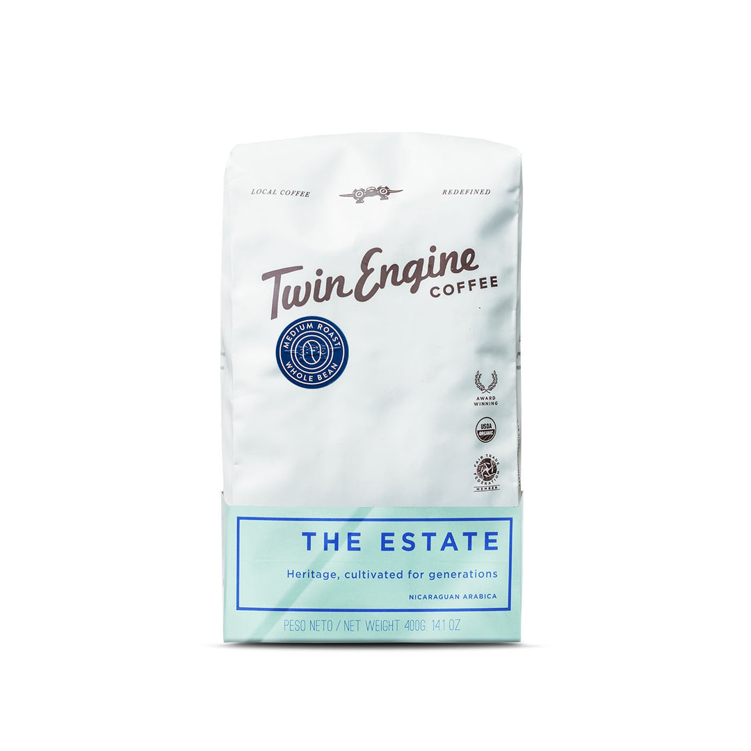 THE ESTATE ORGANIC FAIR TRADE WHOLE BEAN COFFEE