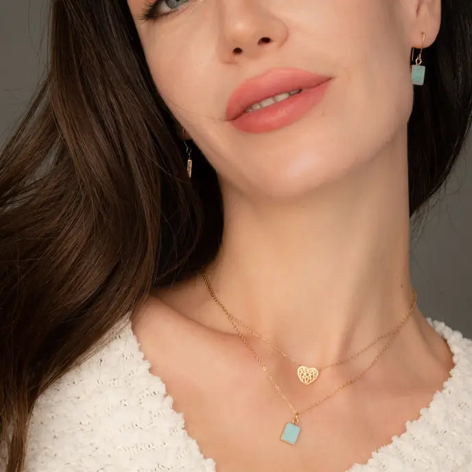 STARFISH RESTORED TURQUOISE NECKLACE