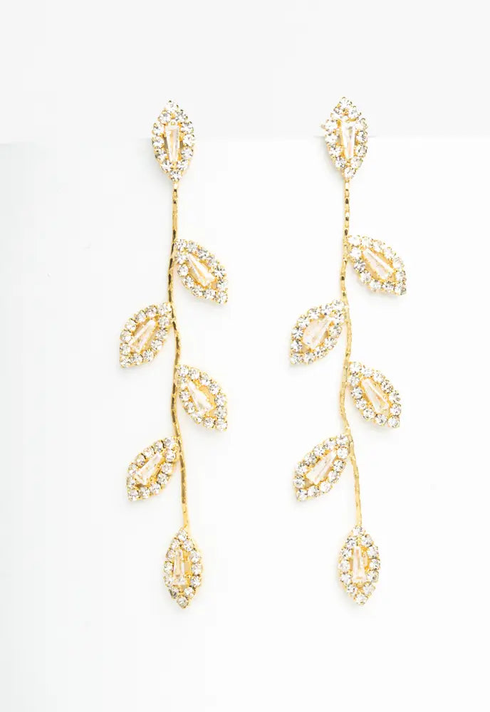 ENCHANTED GARDEN LEAF DROP EARRINGS
