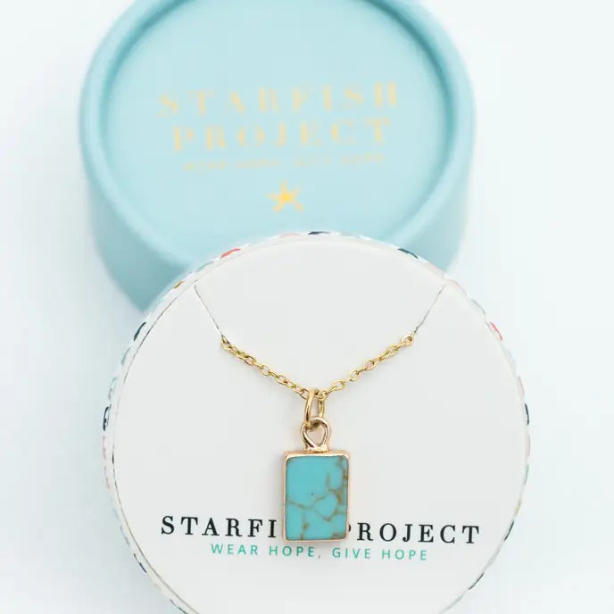 STARFISH RESTORED TURQUOISE NECKLACE