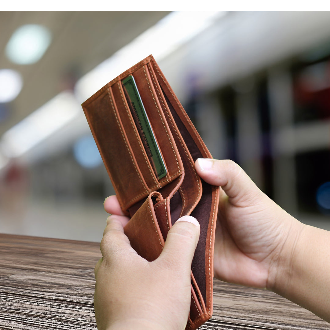 BIFOLD FULL GRAIN LEATHER WALLET