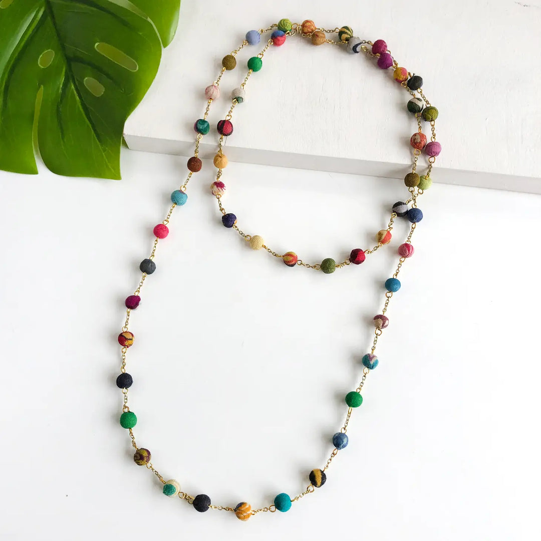 DOTTED STRAND KANTHA NECKLACE