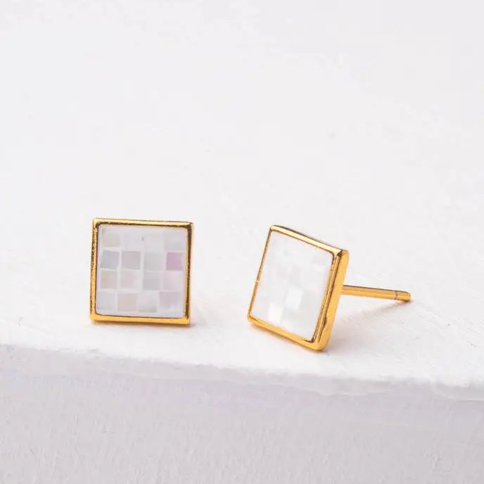 STARFISH DELIGHTED MOTHER OF PEARL EARRINGS